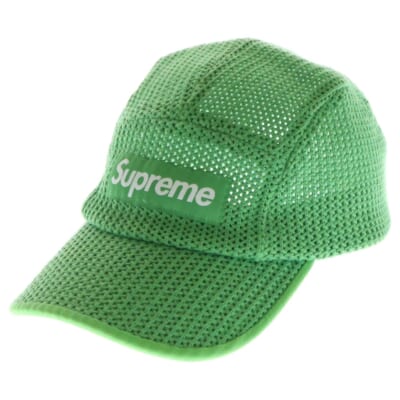 21SS String Camp Cap ストリング ボックスロゴ キャンプキャップ 帽子 グリーン Aランク