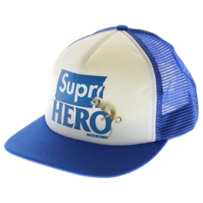 22SS ×ANTI HERO Mesh Back 5-Panel Cap アンタイヒーロー メッシュバック 5パネル キャップ 帽子 ブルー Bランク