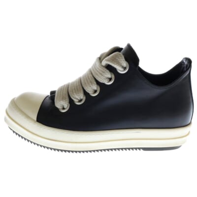 24AW PORTERVILLE JUMBOLACED LOW SNEAKERS ポータービル ジャンボレース レザー ローカットスニーカー ブラック/ホワイト RU02D6893 LCOW2 Bランク