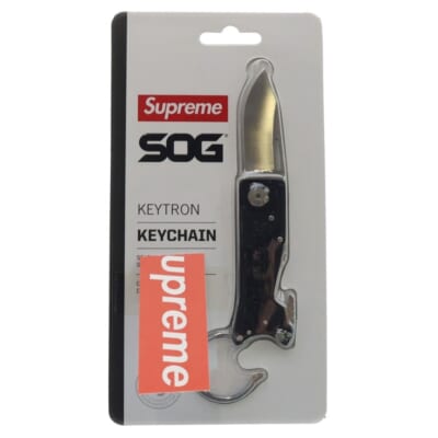 18SS ×SOG Folding Knife エスオージー フォールディング ナイフ ブラック Sランク
