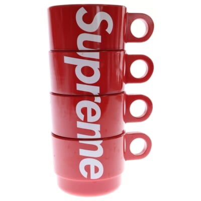 18SS Stacking Cups Set of 4 スタッキング カップ 4セット レッド Bランク