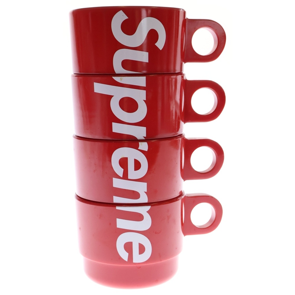 18SS Stacking Cups Set of 4 スタッキング カップ 4セット レッド Bランク