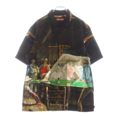 25SS ×Ernie Barnes Pool Hall S/S Shirt アーニーバーンズ プールホール グラフィック 総柄 レーヨン 半袖シャツ マルチ Sランク