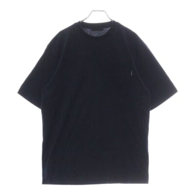 23AW ポケットロゴ コットン クルーネック 半袖Tシャツ カットソー ネイビー UJN658 R232 13MQ Aランク