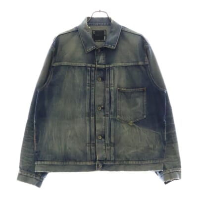 24AW ×BEYONDEXX Denim Blouson ビヨンデックス デニム ブルゾン トラッカージャケット インディゴ 24-03521M Bランク