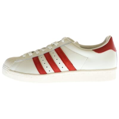 SUPERSTAR 80S VINTAGE DX スーパースター ヴィンテージ ローカットスニーカー ホワイト/レッド US9/27cm B35982 Sランク