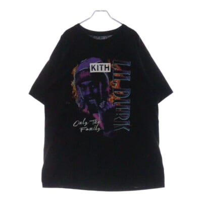 LIL DURK リルダーク ボックスロゴプリント 半袖Tシャツ カットソー ブラック Bランク