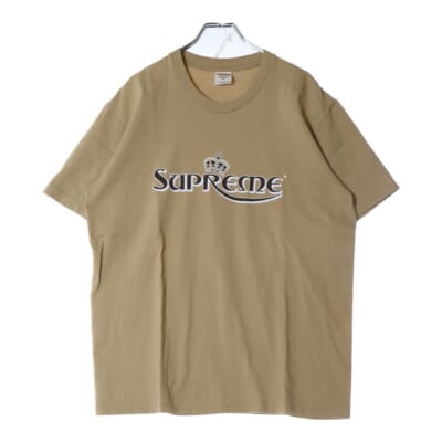 23SS Crown Tee クラウンロゴプリント 半袖Tシャツ カットソー ブラウン Bランク