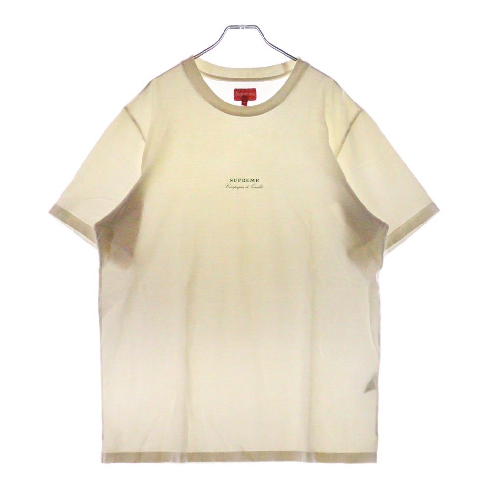 19SS Qualite Tee カリテ ロゴプリント 半袖Tシャツ カットソー ホワイト Bランク