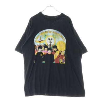 90s THE BEATLES 1999 Yellow Submarine Day 半袖Tシャツ カットソー ブラック Bランク