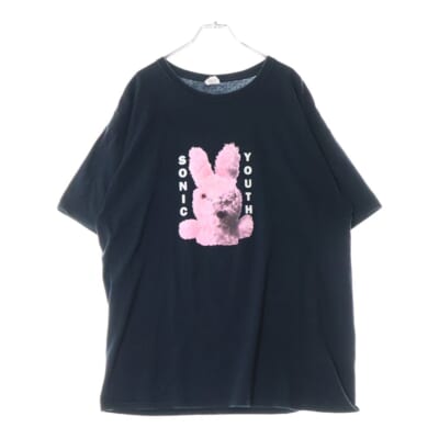 00S SONIC YOUTH BUNNY GRACIAS Y2K ソニックユース グラシアス フォトプリント 半袖Tシャツ ブラック Bランク