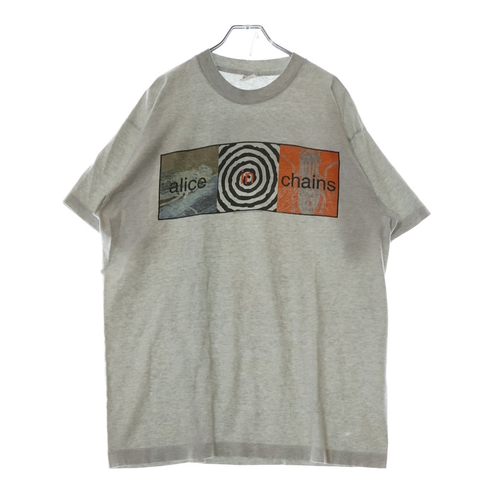 90S alice in chains jar of flies アリスインチェイン 両面プリント 半袖Tシャツ グレー Bランク