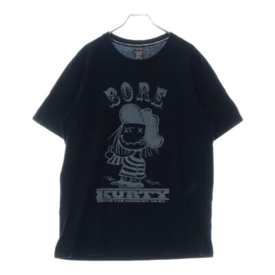 07SS ABOUT A BOY期 BORE KURTY TEE フロントプリント 半袖Tシャツ 本人期 ブラック Bランク