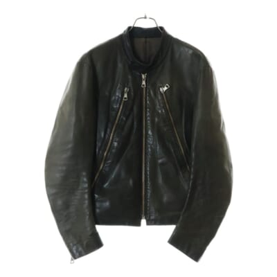 98AW HERMES マルジェラ期 ノーカラージャケット レザー 鹿革 98AW HERMES マルジェラ期 ノーカラージャケット レザー 鹿革