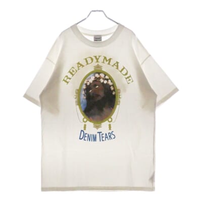 22SS ×DENIM TEARS COTTON WREATH TEE ジーザスプリント デニムティアーズ 半袖Tシャツ ホワイト RE-DT-WH-00-00-12 Bランク