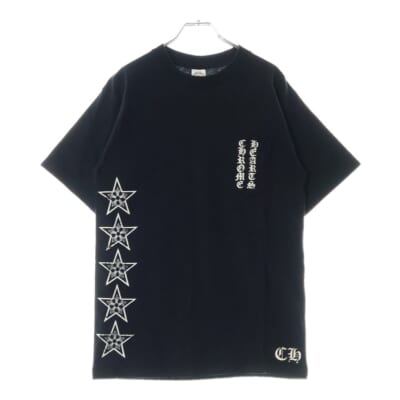 OLD T-BAR STAR LOGO ティーバースタープリント 半袖Tシャツ カットソー ブラック Bランク