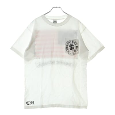 OLD American Flag Tee アメリカンフラッグ 星条旗 半袖Tシャツ カットソー ホワイト Bランク