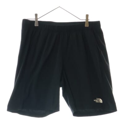 フロントロゴプリント ナイロンハーフパンツ ショーツ ブラック NB42081 Bランク