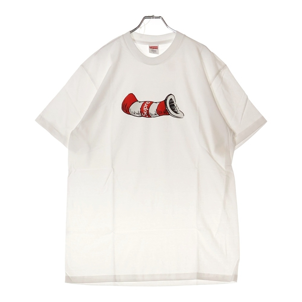 18AW Cat in the Hat Tee プリント半袖Tシャツ 半袖カットソー ホワイト Sランク