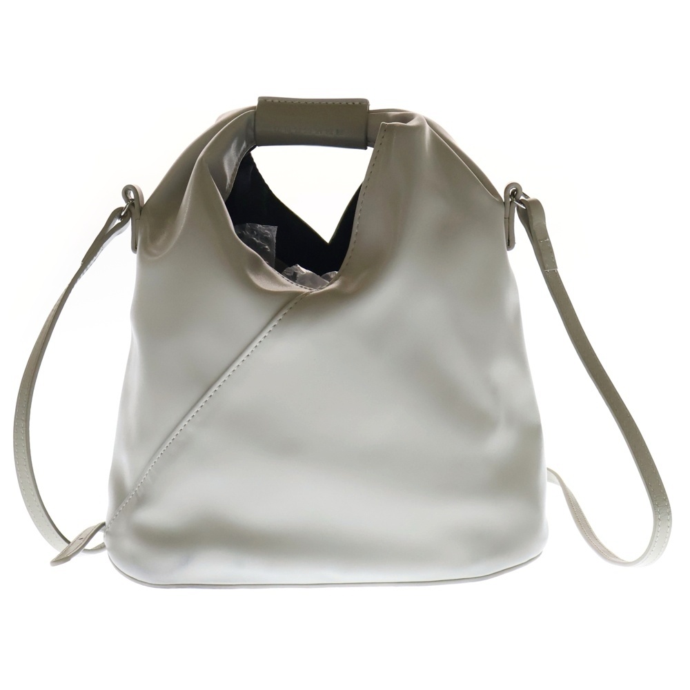 JAPANESE LEATHER SHOULDER BAG SB6WD0026 ジャパニーズ ナノ トライアングル フェイクレザー ショルダーバッグ ブラック Bランク