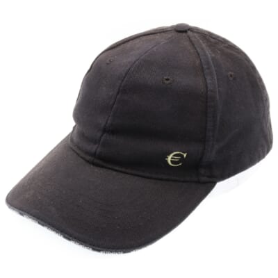 17AW EURO CAP ユーロキャップ 帽子 ブラック WAH18AC29 Bランク
