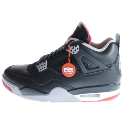 AIR JORDAN 4 FV5029-006 エアジョーダン4 レトロ ブレッド リイマジンド ハイカットスニーカー シューズ ブラック/レッド US9/27cm Sランク