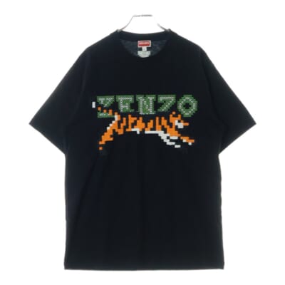Pixel Oversized T-Shirt FD55TS4464SY ピクセル オーバーサイズ クルーネック半袖Tシャツカットソー ブラック Aランク