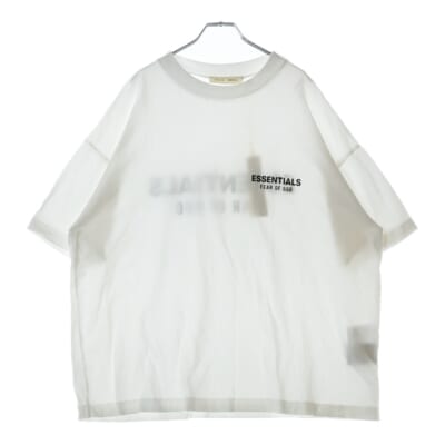 CLASSIC FIT T-Shirt クラシック フィット ラバーロゴ クルーネック半袖Tシャツカットソー ホワイト Sランク