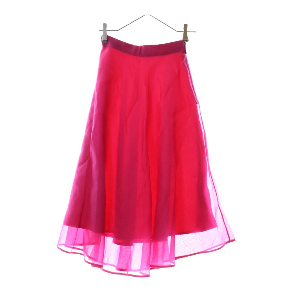 シースルー レイヤード レディース スカート ピンク Bランク