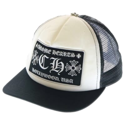 クロムハーツ　マッティボーイ CHメッシュキャップ ブラック×ホワイト クロムハーツ MATTY BOY LINK TRUCKER MESH CAP マッティボーイ