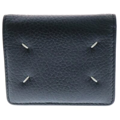 Leather Wallet 2つ折り財布 レザーウォレット ブラック S56UI0140 Bランク