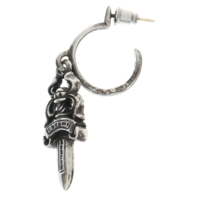 No5 DAGGER #5 ダガーフープ ピアス シルバー BCA106 ※キャッチ社外品 Bランク