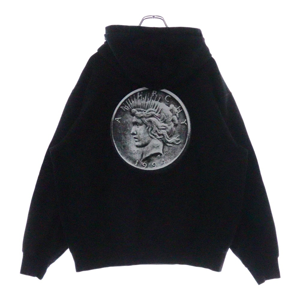 24AW Anarchy Hooded Sweatshirt アナーキーロゴ スウェットプルオーバーパーカー ブラック Bランク