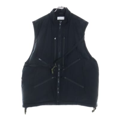 V91-WS GORE-TEX INFINIUM WINDSTOPPER 中綿入りジップベスト ブラック Aランク