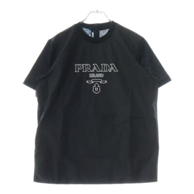 異素材切り替え ナイロン半袖Tシャツ ブラック 35838R S162 10GO Aランク