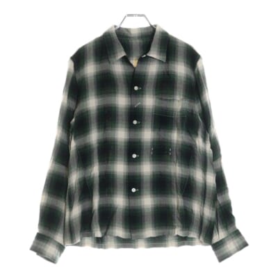 ナンバーナイン 07AW スカル ワッペン 長袖シャツ ドクロ