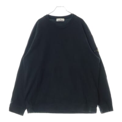 ワッペン付き長袖Tシャツ ロングスリーブカットソー ブラック 801563750 Bランク