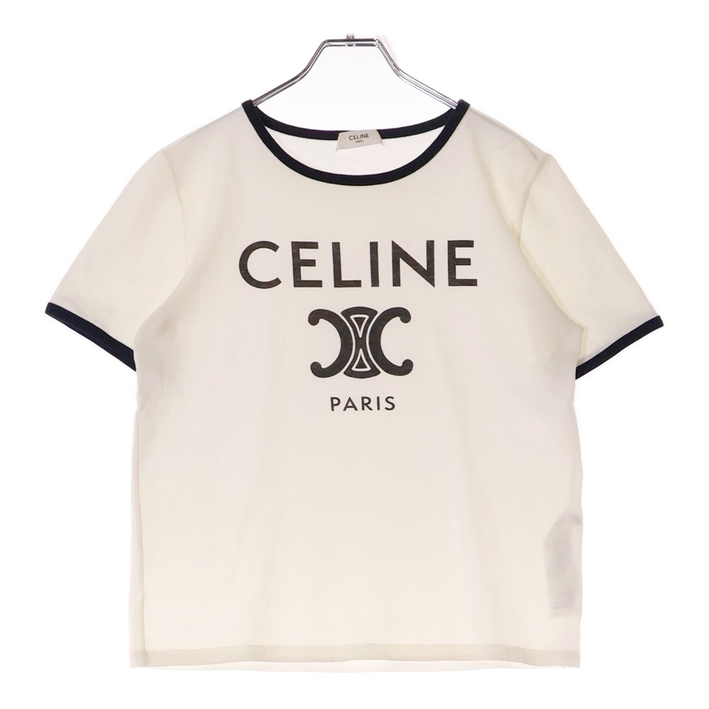 22SS Triomphe Front Logo Print S/S Tee トリオンフ フロントロゴプリント 半袖Tシャツ 2X872671Q レディース ホワイト Bランク