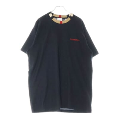 ディティールカラー ロゴ半袖Tシャツ 8007695 ブラック Bランク