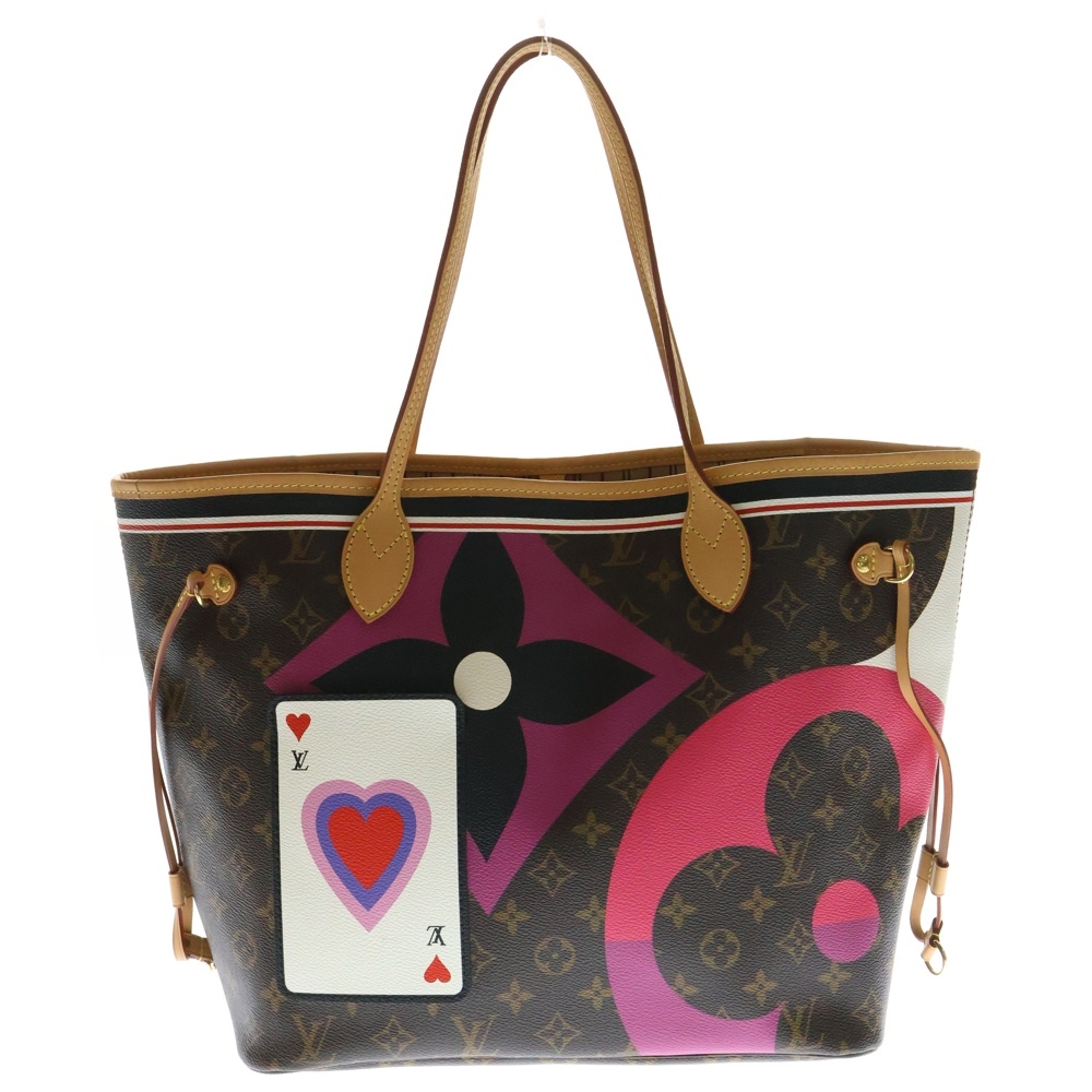 ゲームオン ネヴァーフルMM M57452 モノグラム トートバッグ ブラウン Aランク