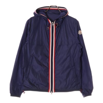 19SS ANTON JACKET アントン ナイロン フーディ ジップアップ ジャケット ネイビー E10914163205 54155 Bランク