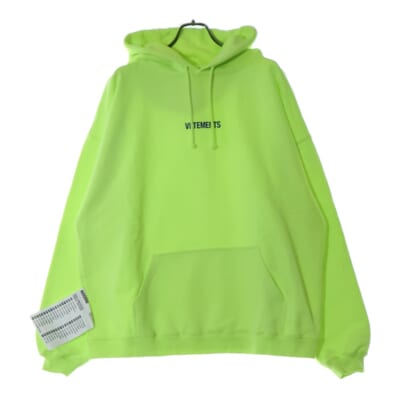 22SS LOGO LABEL HOODIE フロントロゴレーベル プルオーバーフーディ パーカー UE52TR380Y イエロー Aランク