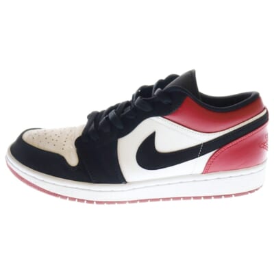 Air Jordan 1 Black Toe エアジョーダン1 ブラックトゥ ローカットスニーカー ブラック/レッド US10/28cm 553558-116 Bランク
