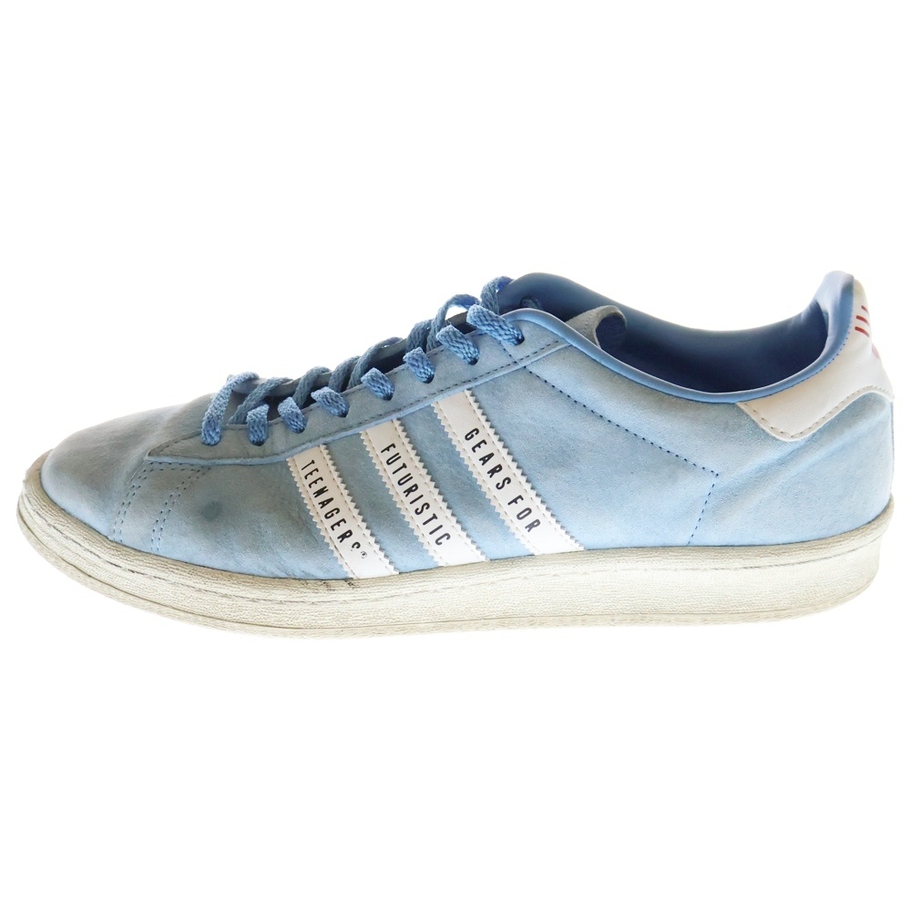 アディダス ×HUMAN MADE Campus ローカットスニーカー ブルー US9.5 