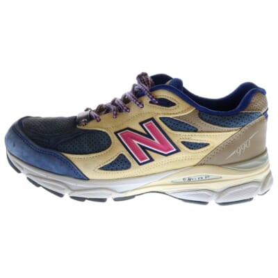×KITH 990V3 Daytona ×キス 990V3 デイトナ ローカットスニーカー ブルー/ベージュ US8.5/26.5cm M990KH3 Bランク
