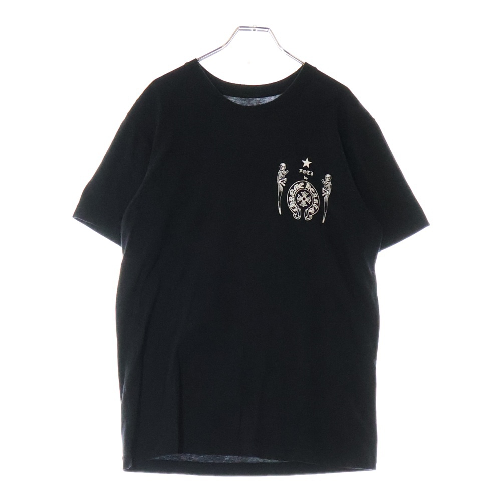 FOTI フォティ スカル プリント クルーネック半袖Tシャツカットソー ブラック Aランク