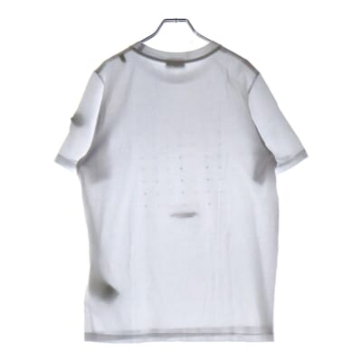 SS T-SHIRT 袖ロゴワッペン クルーネック半袖Tシャツカットソー ホワイト H20918C00022 829H8 Bランク