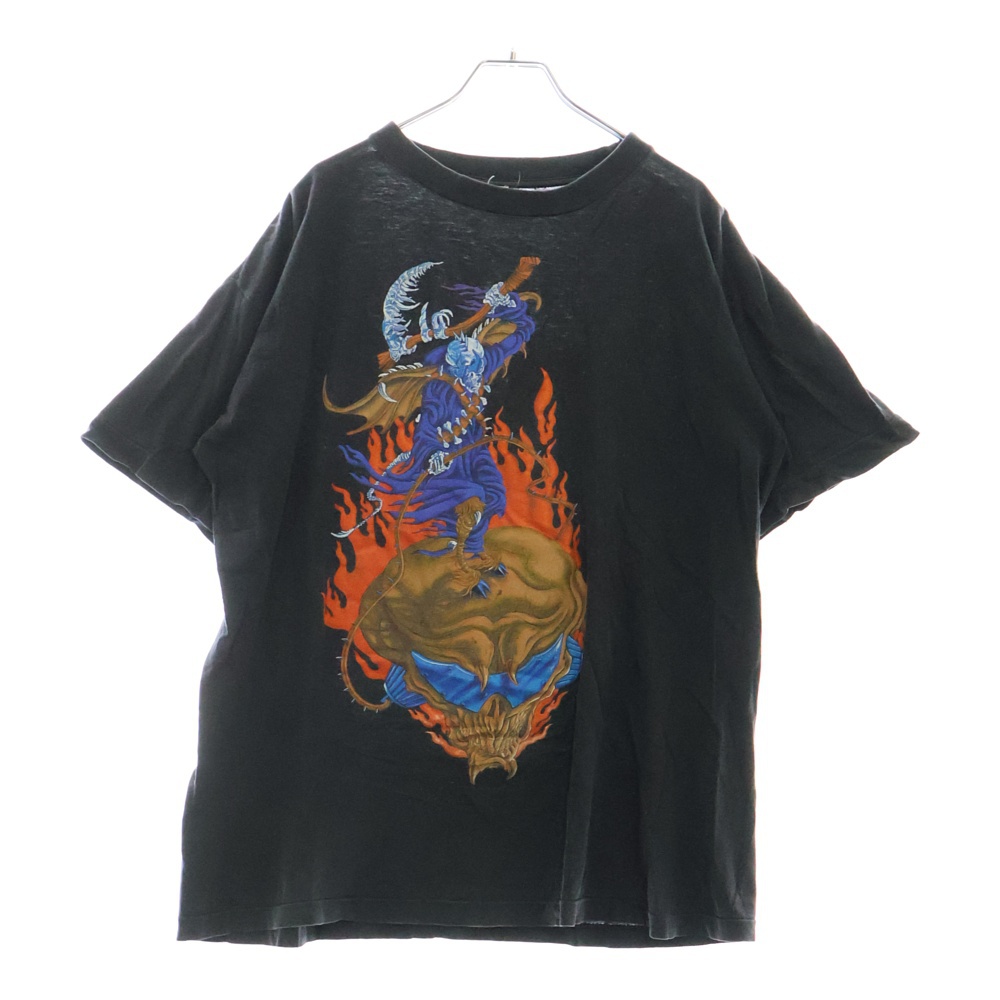 90s MEGADETH Youthanasia Tour Tee ユースアネイジアツアー 両面プリント クルーネック半袖Tシャツカットソー グレー Cランク