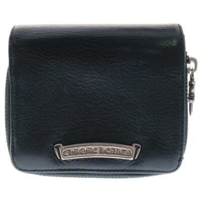 SQ ZIP BILL スクエアジップビル レザーウォレット 財布 ブラック BCA376 Bランク