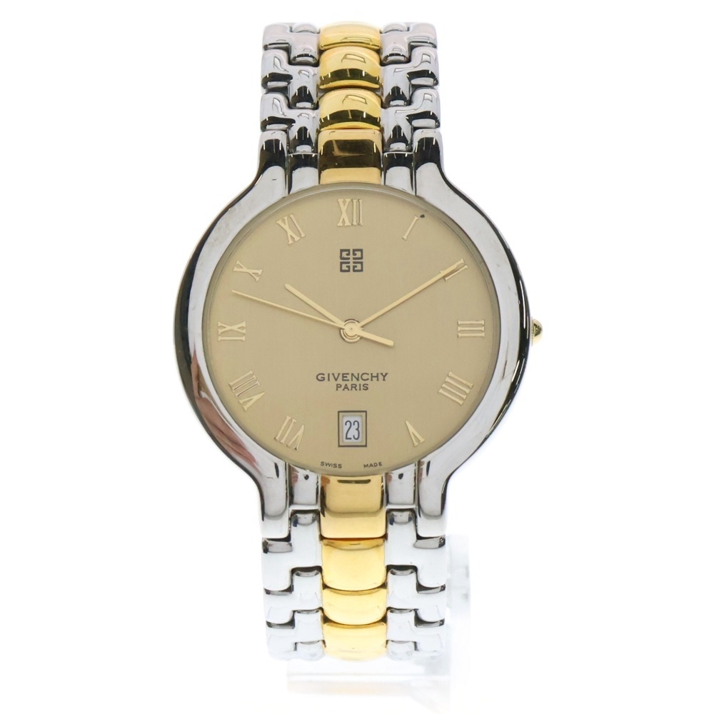 ラウンド シャンパン文字盤 クォーツ ウォッチ 腕時計 SS/QZ シルバー×ゴールド 2.251.0.0.80 Bランク